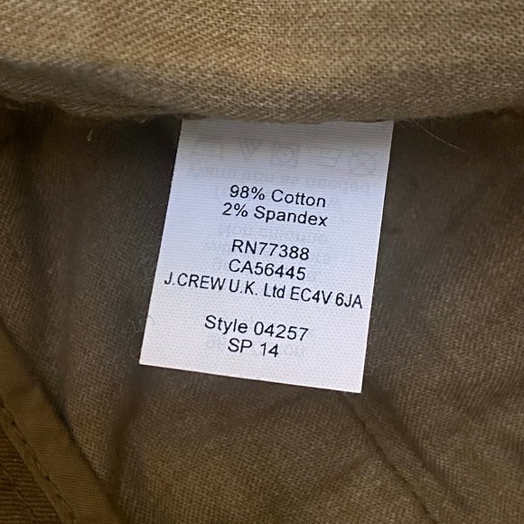 J. Crew Andie Chino Pants in Olive Moss - Picture 10 of 13